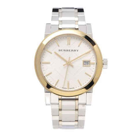 burberry bu9115 white|BURBERRY Stainless Steel 34mm The City Quartz Watch .